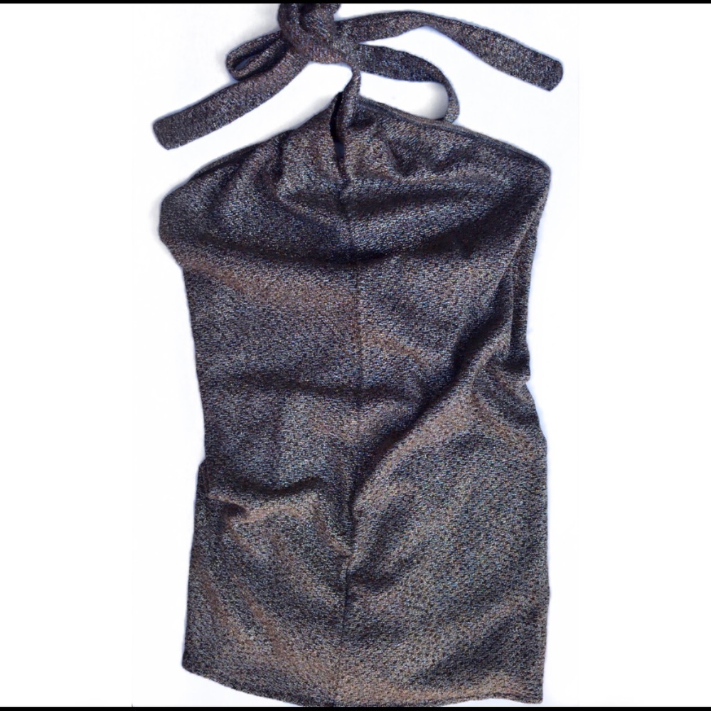 ZARA Italian yarn halter dress